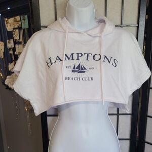 REFUGE ATHLETICS cropped Hamptons hoodie S